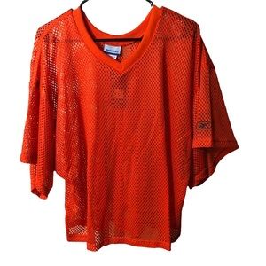 Reebok Orange Nylon Mesh Jersey
